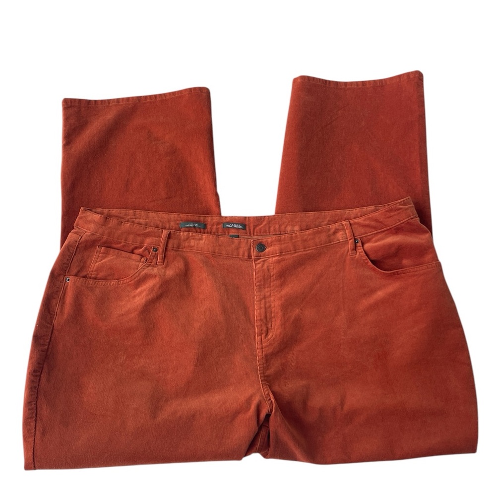 Wild Fable Corduroy Pants Low Rise Flare 5 Pocket Pumpkin Plus Size 26 New